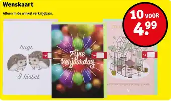 Kruidvat Wenskaart aanbieding