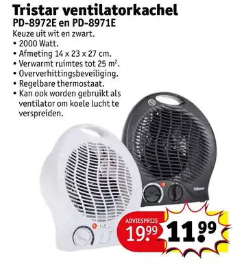 Kruidvat Tristar ventilatorkachel aanbieding