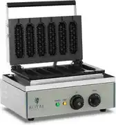 Bol.com Royal Catering Wafelijzer - 1.550 watt - stick - maïshond aanbieding