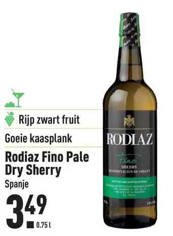 ALDI Rodiaz Fino Pale Dry Sherry aanbieding