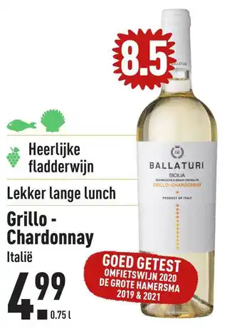 ALDI Grillo - Chardonnay Ballaturi Sicilia aanbieding