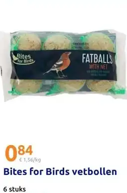 Action Bites for Birds vetbollen aanbieding