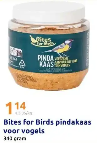 Action Bites for Birds pindakaas voor vogels aanbieding