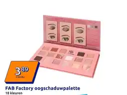 Action FAB Factory oogschaduwpalette aanbieding