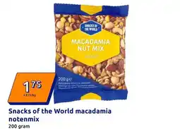 Action Snacks of the World macadamia notenmix aanbieding