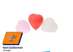 Action Hart ballonnen aanbieding