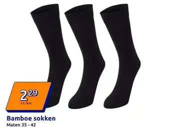 Action Bamboe sokken aanbieding