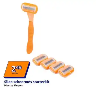 Action Silea scheermes starterkit aanbieding