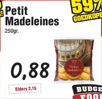 Budget Food Petit Madeleines aanbieding