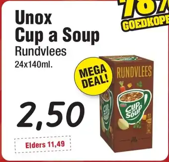 Budget Food Unox Cup a Soup aanbieding