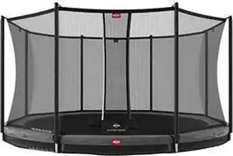 Bol.com BERG Favorit InGround Trampoline - incl. veiligheidsnet - 330 cm - Grijs aanbieding