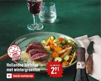 ALDI Hollandse Biefstuk Met Wintergroenten aanbieding