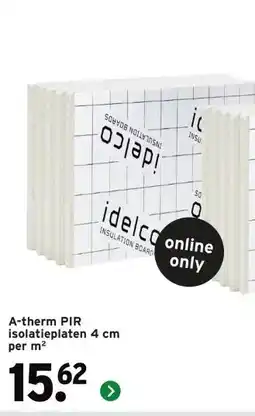 GAMMA A-therm PIR isolatieplaten 4 cm per m² aanbieding