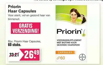 De Online Drogist Priorin Haar Capsules aanbieding