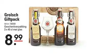 Sligro Grolsch Giftpack aanbieding