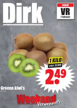 Dirk Groene kiwi's aanbieding