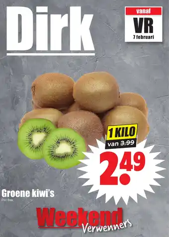 Dirk Groene kiwi's aanbieding