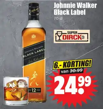 Dirk Johnnie Walker Black Label aanbieding