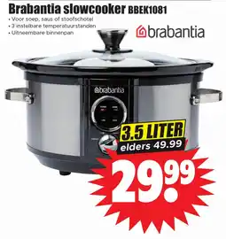 Dirk Brabantia slowcooker BBEK1081 aanbieding