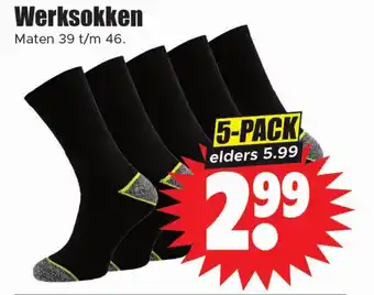 Dirk Werksokken aanbieding