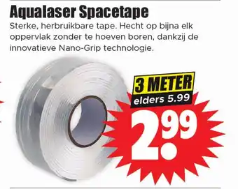 Dirk Aqualaser Spacetape aanbieding