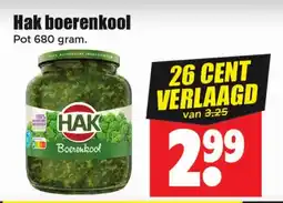 Dirk Hak boerenkool aanbieding