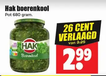 Dirk Hak boerenkool aanbieding