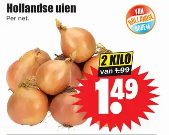 Dirk Hollandse uien aanbieding