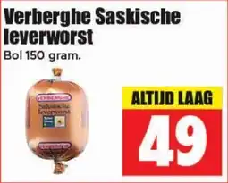 Dirk Verberghe Saskische leverworst aanbieding