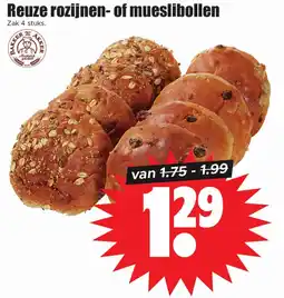 Dirk Reuze rozijnen of mueslibollen aanbieding