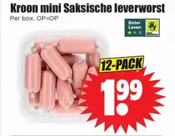 Dirk Kroon mini Saksische leverworst aanbieding