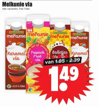 Dirk Melkunie vla aanbieding