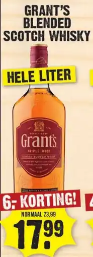 Dirk Grant's blended scotch whisky aanbieding