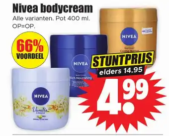 Dirk Nivea bodycream aanbieding