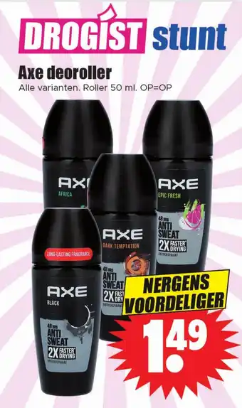 Dirk Axe deoroller aanbieding