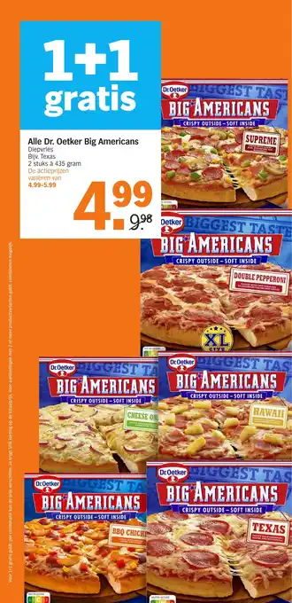 Albert Heijn Alle Dr. Oetker Big Americans aanbieding