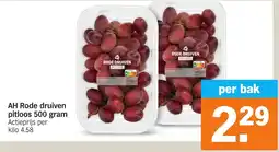 Albert Heijn AH Rode druiven pitloos aanbieding