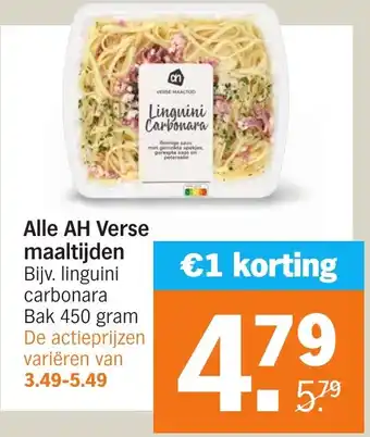 Albert Heijn Alle AH Verse maaltijden aanbieding