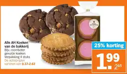 Albert Heijn Alle AH Koeken van de bakkerij aanbieding