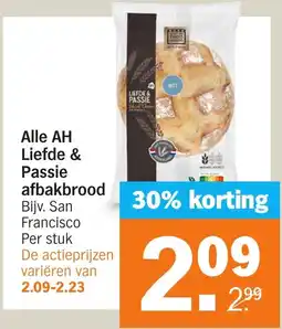 Albert Heijn Alle AH Liefde & Passie afbakbrood aanbieding