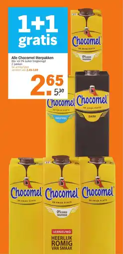 Albert Heijn Alle Chocomel literpakken aanbieding