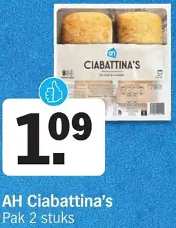 Albert Heijn AH Ciabattina's aanbieding