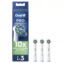 Wehkamp Oral-B Pro Cross Action opzetborstels wit - 3 stuks aanbieding