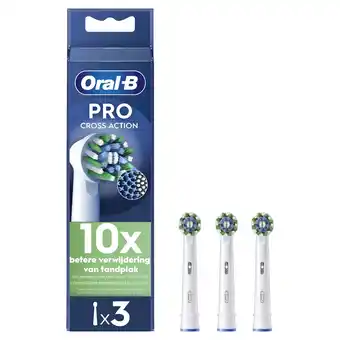 Wehkamp Oral-B Pro Cross Action opzetborstels wit - 3 stuks aanbieding