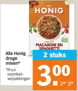 Albert Heijn Alle Honig droge mixen aanbieding