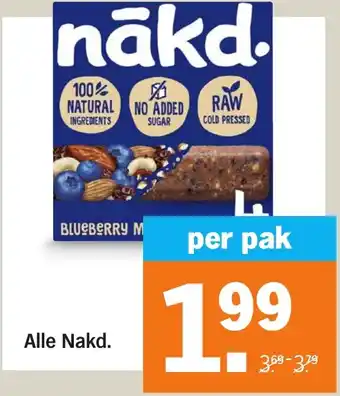 Albert Heijn Alle Nakd. aanbieding