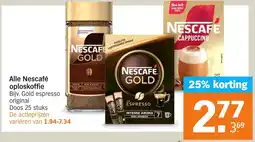 Albert Heijn Alle Nescafé oploskoffie aanbieding