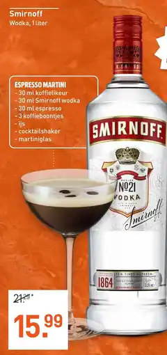 Albert Heijn Smirnoff Wodka, aanbieding