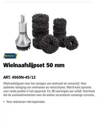 Toolspecial Hazet Wielnaafslijpset 50 Mm aanbieding