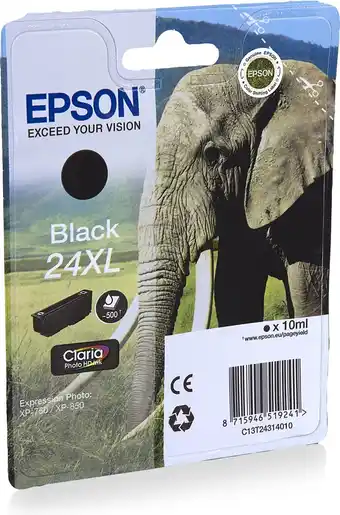 Bol.com Epson 24XL (T2431) - Inktcartridge / Zwart / Hoge Capaciteit aanbieding